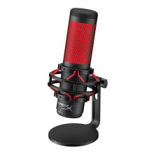 Streaming Microphones HyperX QuadCast Black, Red Table microphone