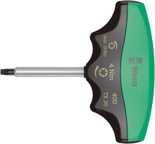 Cross Handle Screwdrivers Wera 400 TX. Product type: Slipper torque wrench, Type: Mechanical, Square drive size: 3/8". Length: 15 cm, Weight: 120 g