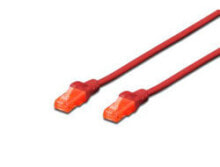 Cables or Connectors for Audio and Video Equipment Digitus DK-1612-050/R networking cable Red 5 m Cat6 U/UTP (UTP)