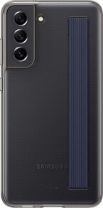 Smartphone Cases Samsung Samsung Etui Slim Strap Cover do S21FE Dark Gray