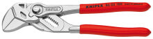 Plumbing, adjustable keys Knipex 86 03 180. Type: Slip-joint pliers, Jaw thickness: 1.2 cm, Maximum nut size: 3.5 cm. Length: 18 cm, Weight: 254 g