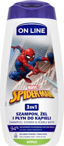 Bathing Products On Line Disney żel 3w1 dla dzieci Spiderman jabłko