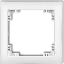 Sockets, switches and frames Karlik Ramka Deco Soft uniwersalna pojedyncza z tworzywa szary mat (27DRSO-1)
