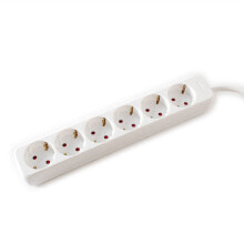 Extension Cords and Surge Protectors Value 19.99.1081, 3 m, 6 AC outlet(s), Indoor, 1.5 mm², White, 250 V
