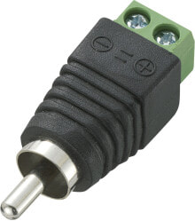Cables or Connectors for Audio and Video Equipment Conrad 735875 wire connector RCA Black, Green