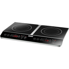 Warming Drawers Unold Double Elégance Black, Stainless steel Countertop 60 cm Zone induction hob 2 zone(s)