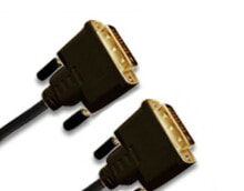 Wires, cables DVI-D, plug 24+1p / plug 24+1p. Cable length: 2 m, Connector 1: DVI-D, Connector 2: DVI-D. Weight: 150 g