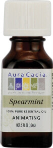 Essential Oils Aura Cacia 100% Pure Essential Oil Spearmint -- 0.5 fl oz