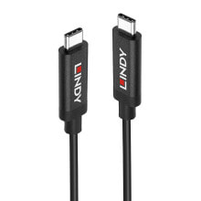 Cables & Interconnects Lindy 43308 USB cable 5 m USB 3.2 Gen 2 (3.1 Gen 2) USB C Black