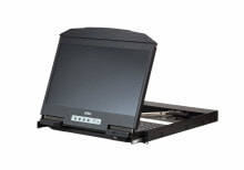 Accessories for telecommunications cabinets and racks Aten CL3800NW rack console 47 cm (18.5") Metal Black 1U
