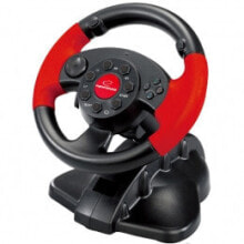 Steering wheels, Joysticks And Gamepads xlyne EG103 Gaming Controller Black, Red Steering wheel Digital PC, Playstation 2, Playstation 3