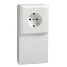 Sockets, switches and frames Schneider Electric 505404, Type F, 2P+E, White, Thermoplastic, IP20, VDE 0620