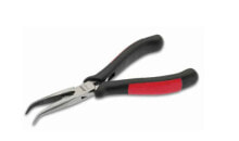 Thin pliers and round pliers 10 0816. Type: Needle-nose pliers, Material: Steel, Handle colour: Black/Red. Length: 15 cm