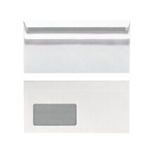 Envelopes 11285541, DL (110 x 220 mm), Paper, White, 75 g/m², 110 mm, 22 cm