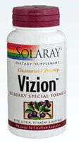 Eyes And Vision Solaray Vizion™ Eye Health Support -- 90 VegCaps