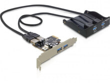 Other computer components DeLOCK Front Panel + PCI Express Card interface cards/adapter Internal USB 3.2 Gen 1 (3.1 Gen 1)