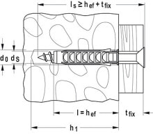 Dowels Fischer Expansion plug SX 8 x 40, Nylon, Grey, 4 cm, 8 mm, 6.5 cm, 1.5 cm