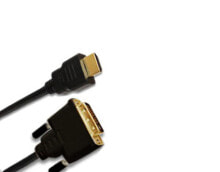Cables & Interconnects HDMI /DVI-D, plug 19p / plug 18+1, 10.0M. Cable length: 10 m, Connector 1: HDMI, Connector 2: DVI-D