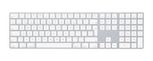 Keyboards Apple Magic, Standard, Wired & Wireless, Bluetooth, QWERTY, White