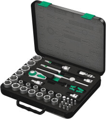 Tool kits and accessories Wera 05003647001. Product type: Socket set, Drive size: 1/2", Socket size type: Imperial