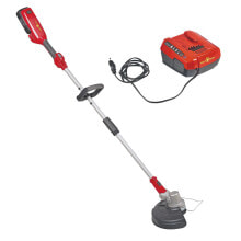 Trimmers 41AS4TES650, String trimmer, 30 cm, Blade & nylon line, D-loop handle, Aluminium, Black, Red, Battery