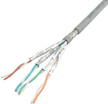 Wires, cables Value 21.99.0892. Cable length: 300 m, Cable standard: Cat6, Cable shielding: S/FTP (S-STP), Cable colour: Gray