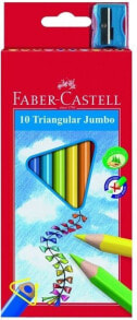 Colored Pencils Faber-Castell Kredki TrĂłjkÄ…tne Junior Grip 10 kolorĂłw