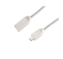 Cables & Interconnects S-Conn BS14-11020 USB cable 1.2 m USB 2.0 USB A Micro-USB B Silver
