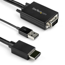 Wires, cables StarTech.com 3m VGA to HDMI Converter Cable with USB Audio Support & Power - Analog to Digital Video Adapter Cable to connect a VGA PC to HDMI Display - 1080p Male to Male Monitor Cable