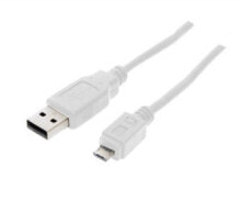 Cables & Interconnects shiverpeaks BS77182-W, 1.8 m, USB A, Micro-USB B, 2.0, Male/Male, White