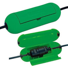 Extension Cords and Surge Protectors Brennenstuhl 1160400 cable protector Green