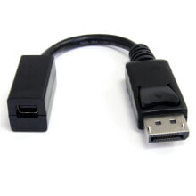 Cables or Connectors for Audio and Video Equipment StarTech.com 6in DisplayPort to Mini DisplayPort Video Cable Adapter - M/F