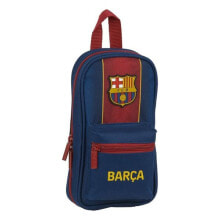 School Backpacks And Satchels Пенал-рюкзак F.C. Barcelona 20/21 Тёмно Бордовый Тёмно Синий (33 Предметы)