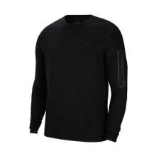 Mens Hoodies And Sweatshirts Nike NSW Tech Fleece Crew M CU4505-010 sweatshirt