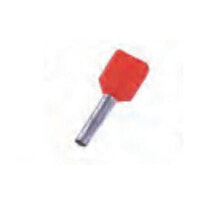 Accessories for cable channels Intercable ICIAE18Z, Wire end sleeve, Red, 1 mm², 1.5 cm, 100 pc(s)