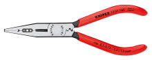 Pliers And Pliers Knipex 13 01 160, Needle-nose pliers, Chromium-vanadium steel, Plastic, Red, 16 cm, 112 g