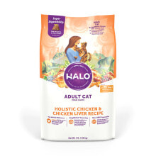 Cat Dry Food Halo Purely For Pets Adult Cat Chicken & Chicken Liver Recipe -- 3 lbs