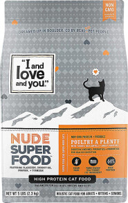 Cat Dry Food I and Love and You Nude Super Cat Food Turkey, Red Lentils, Sweet Potatoes -- 5 lb