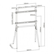 Stands and Brackets Techly Floor Stand for LCD/LED/Plasma TV 49-70" Tripod Style