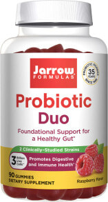 Prebiotics And Probiotics Jarrow Formulas Probiotic Duo Raspberry Flavor -- 90 Gummies