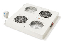 Gaming PC Coolers and Cooling Systems Digitus DN-19 FAN-2-N hardware cooling accessory Grey
