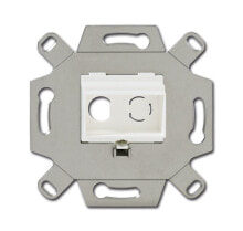 Sockets, switches and frames Busch-Jaeger 0263/12. Socket type: 2 x RCA. Product colour: Metallic,White