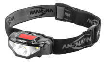 Camping Head Flashlights Ansmann HD70B Black Headband flashlight LED