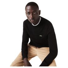 Premium Clothing and Shoes LACOSTE Classic Fit Crew Organic Cotton Sweater