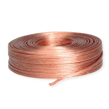 Wires, cables Value Loudspeaker Cable, transparent, 2.5mm², 100 m roll, PVC, 10 cm, transparent