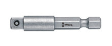 Holders And Bits Wera 05050215001. Shank shape: Hex shank, Product colour: Stainless steel, Quantity per pack: 1 pc(s). Length: 5 cm