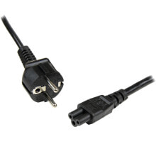 Cables & Interconnects StarTech.com 2m 3 Prong Laptop Power Cord – Schuko CEE7 to C5 Clover Leaf Power Cable Lead