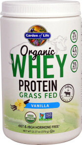 Whey Protein Garden of Life Organic Whey Protein Grass Fed Vanilla -- 12 Servings