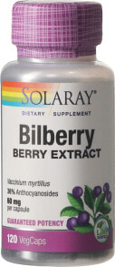 Eyes And Vision Solaray Bilberry Extract -- 60 mg - 120 VegCaps