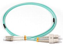Cable channels 00MN502, 1 m, OM3, LC, LC, Male/Male, Turquoise
